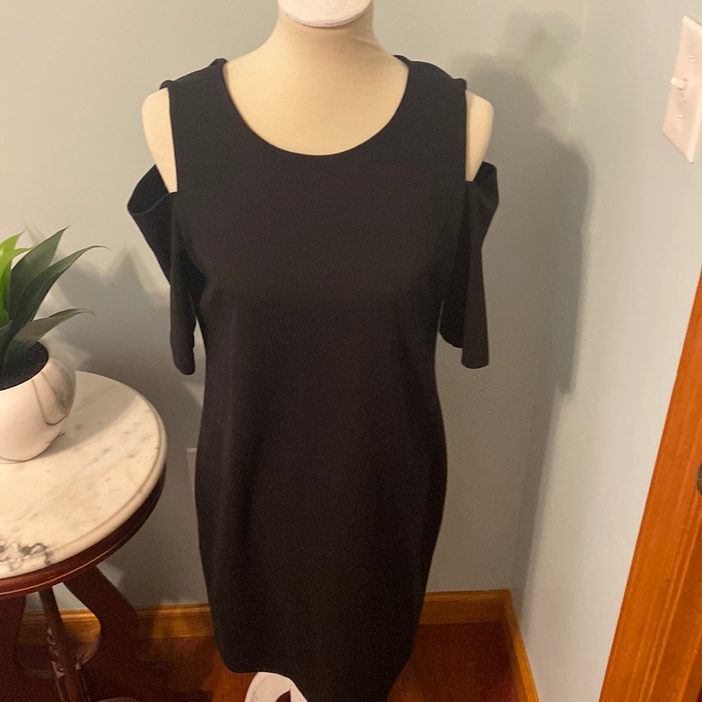 Black Michael Kors Cold Shoulder LBD size M